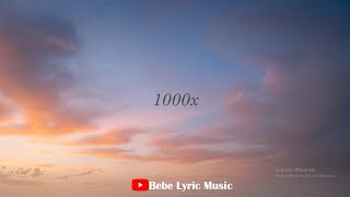 1000x  Jarryd James  Lyrics [upl. by Adnilasor]