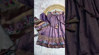 latest trending pattu pavada langa jacket shorts youtube pattupavada kidsdress trending yt [upl. by Niarb]