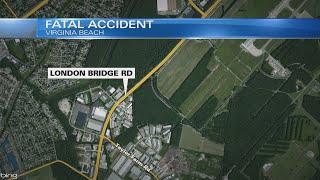 Virginia Beach Police investigating fatal crash on London Bridge Rd overnight [upl. by Nalac538]