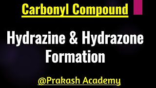 Hydrazine I Hydrazone formation I Give Reason [upl. by Dora]