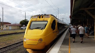 Catching the Tilt Train between Brisbane and Bundaberg Queensland Australia [upl. by Snoddy]