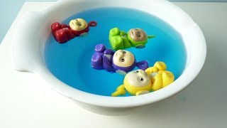 TELETUBBIES Swimming in the Water  The Water turns Blue [upl. by Gabie]