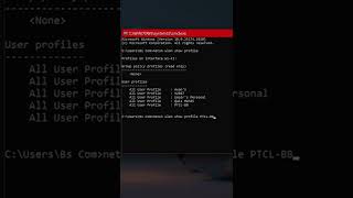 Find WiFi passwords using command prompt  WiFi Hack [upl. by Anitsirhc]