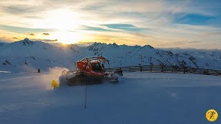 1 PistenBully 600  Winter Wonderland  Samnaun amp Ischgl  Drone DJI  Footage [upl. by O'Dell]