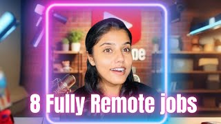 Top 8 Work From Home Jobs 2024  Hiring Across India No Experience [upl. by Aerdnwahs]