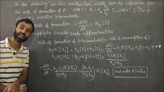 Steady State Approximation  Chemical kinetics  MSc Sem 2 [upl. by Fates]