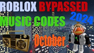 100 BEST ROBLOX BYPASSED MUSIC CODES FULL SONGSOCTOBER 2024 [upl. by Mendelson]