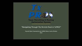 Tutorials Navigating the Permits Panel in TxPROS [upl. by Cranston]