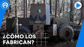 Los carros blindados del CJNG [upl. by Ydarb]