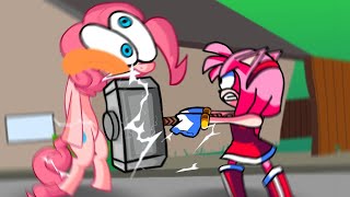 Blockhead but Poor Animation  FNF Amy vs Pinkie OFFICIAL [upl. by Natsyrk]