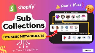 Create Shopify Sub Collections🥵using Metaobject amp Metafield  Never Seen  The Magic Dynamic Method [upl. by Grubb]