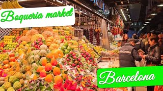 boqueria market la rambla barcelona [upl. by Rezzani]