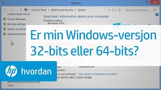 Er min Windowsversjon 32bits eller 64bits [upl. by Yevette]