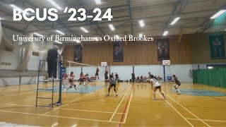 BUCS Volleyball 2324 Womens UoB vs Oxford Brookes 111023 [upl. by Landers]