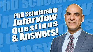 PhD Scholarships Interview Questions and Answers [upl. by Dominic834]