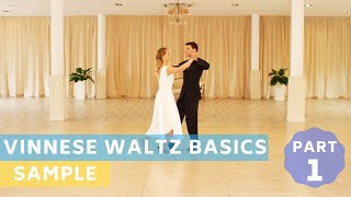 Sample tutorial Viennese Waltz Basics  part 1  Basic Steps  Wedding Dance choreography [upl. by Eusadnilem24]