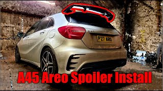 Installing a Aero Roof Spoiler on my Mercedes A45 AMG [upl. by Clawson314]