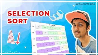 Selection Sort Algorithm  Theory  Code [upl. by Yddet]