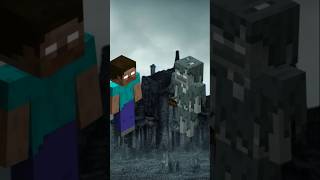 HEROBRINE VS MOB 😈😈😈 shorts minecraft herobrine mobs [upl. by Fleurette]