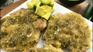 Salsa Verde Pork Chops Don’t knock it until you try it [upl. by Agatha]