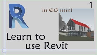 Revit  Complete Tutorial for Beginners  Learn to use Revit in 60 minutes  Part 1 [upl. by Burck]