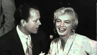 Marilyn Monroe interview at Idlewild Airport [upl. by Ahsoem]