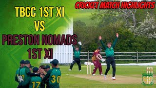 TBCC 1st XI vs Preston Nomads 1st XI  Premier League Cricket Match Highlights [upl. by Jd557]