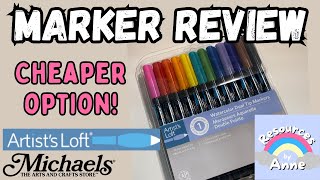 Artist Loft Markers Review Testing Budget Art Supplies [upl. by Linnell965]