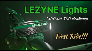 LEZYNE Lights 1800 amp 500 Headlamp  First Ride Part 2 of 2 [upl. by Sanson]