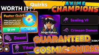 THIS NEW SOFT PITY WILL GIVE YOU 100 COSMIC QUIRK OF YOUR CHOICE In Anime Champions [upl. by Aisirtap]