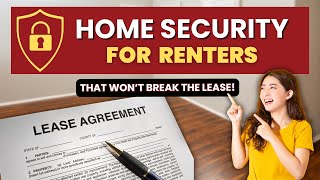 DIY Home Security tips for RENTERS that DONT BREAK the Lease [upl. by Atsiuqal]