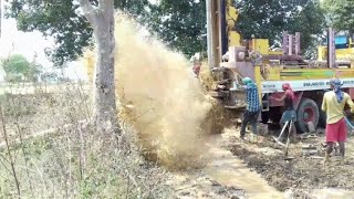 BOREWELL DRILLING FROM MY VILLAGE  80 FEET ME FULL WATER  STEP BY STEP DRILLING [upl. by Aikaz288]