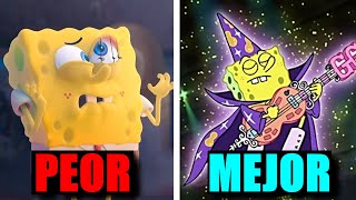 TODAS LAS PELÍCULAS de BOB ESPONJA de LA PEOR A LA MEJOR [upl. by Elleuqram739]