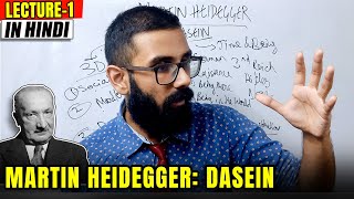 Martin Heidegger in Hindi  Martin Heidegger Philosophy Dasein [upl. by Yarled]