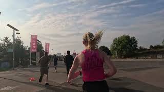 Run at Runthrough Olympic Park 5k race [upl. by Mcquoid]