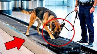 Chien Insiste à Aboyer sur une Valise à lAéroport En lOuvrant Tout le Monde est en Larmes [upl. by Malvia]