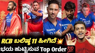 TATA IPL 2024 strongest predicted playing 11 RCB KannadaIPL 2024 RCB squad analysis and prediction [upl. by Cheng]