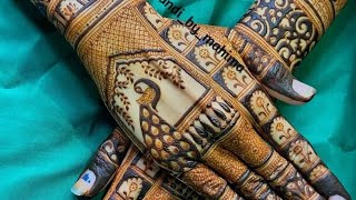 back hand mehandi design for bridaldulhan mehandi picture dulhan back hand mehandibridalmehndi [upl. by Aislehc]