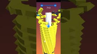 stack Bounce game play 😛😛😱😱🙏🙏😛😛😱 gaming stackbounce gameplay bouncegame games bounceball [upl. by Bilac]