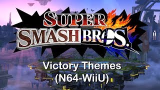 All Super Smash Bros Victory Themes N64WiiU [upl. by Nollie896]