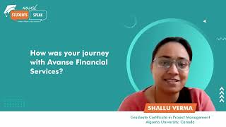 Student Speak  Shallus experience with her visa process and Avanse Financial Services [upl. by Dnalhsa]