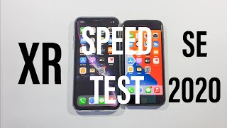 Iphone XR vs Iphone SE 2020 Speed Test [upl. by Moses]