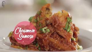 Chowmein Samosa  Wonderchef Recipes [upl. by Adnarem158]