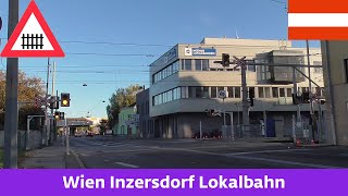 Železniční přejezdBahnübergang Wien Inzersdorf Lokalbahn A  28102023 [upl. by Narak]