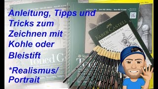 Kohle und Bleistift  Tutorials Anleitung Tipps und Tricks [upl. by Cami514]