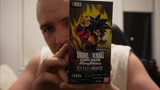 Unwrapping My Very First Booster Box  Dragon Ball Super Card Game Fusion World  FBO3 [upl. by Moersch890]