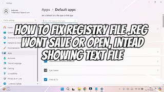 How to Fix Registry File REG wont Save or Open Showing TEXT File [upl. by Doroteya]