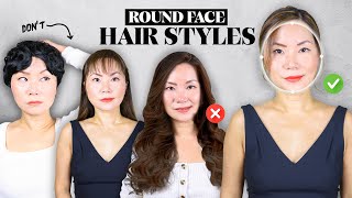 5 Best and Worst Hair Styles if you have a round face like me [upl. by Evangelia]