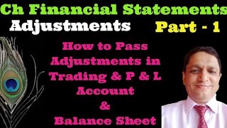 ch Financial Statements with adjustment l part 1 l accountancy l [upl. by Rianon376]