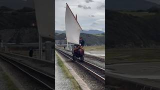 Spooners Boat with sail on the cob  Ffestiniog bygones weekend 041024 spoonersboat [upl. by Uon]